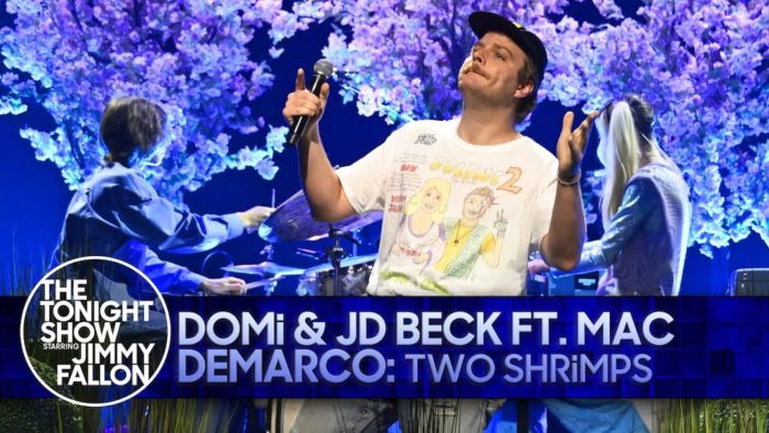 Watch: DOMi & JD Beck Perform “TWO SHRiMPS” with Mac DeMarco on ‘Fallon’