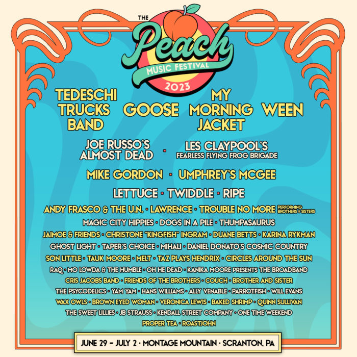 The Peach Music Festival Announces 2023 Lineup: Tedeschi Trucks Band ...