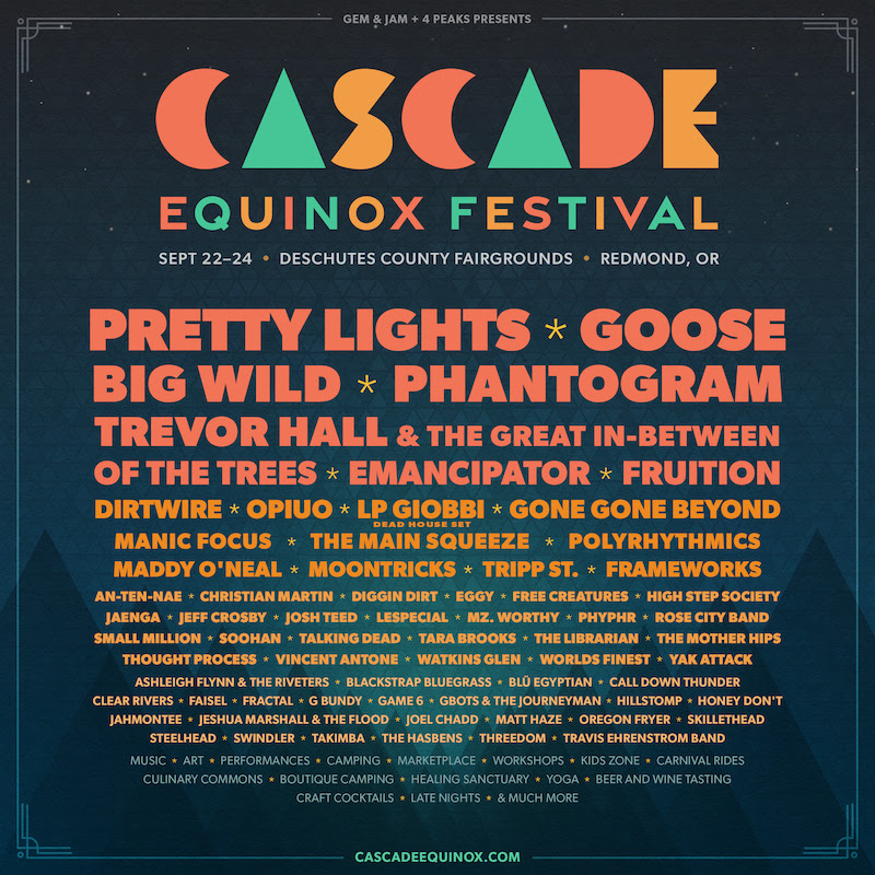 Cascade Equinox Festival Outlines Inaugural Artist Lineup Pretty