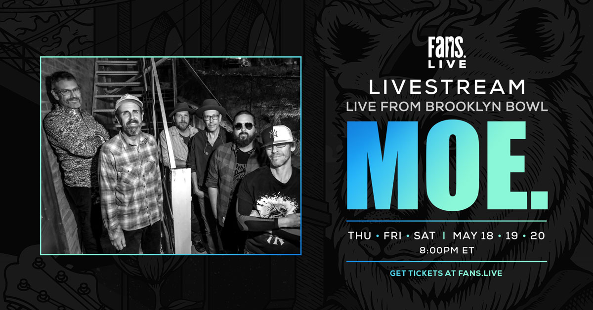 moe. to Livestream ThreeNight Run at Brooklyn Bowl New York