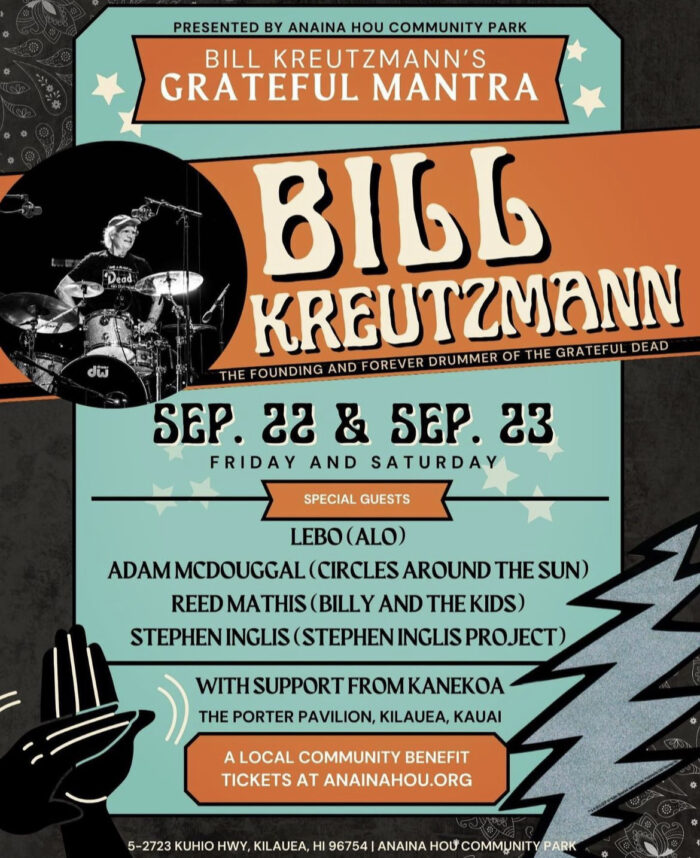Bill Kreutzmann Plots Grateful Mantra, Two Nights on Kaua’i With Members of ALO, Circles Around the Sun and More