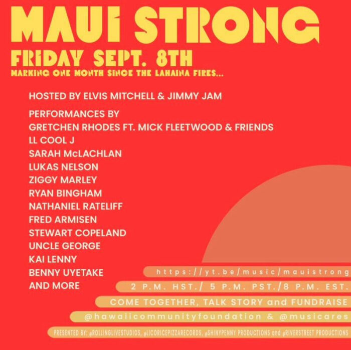 Mick Fleetwood, Ziggy Marley and More to Participate in Maui Strong Livestream Fundraiser