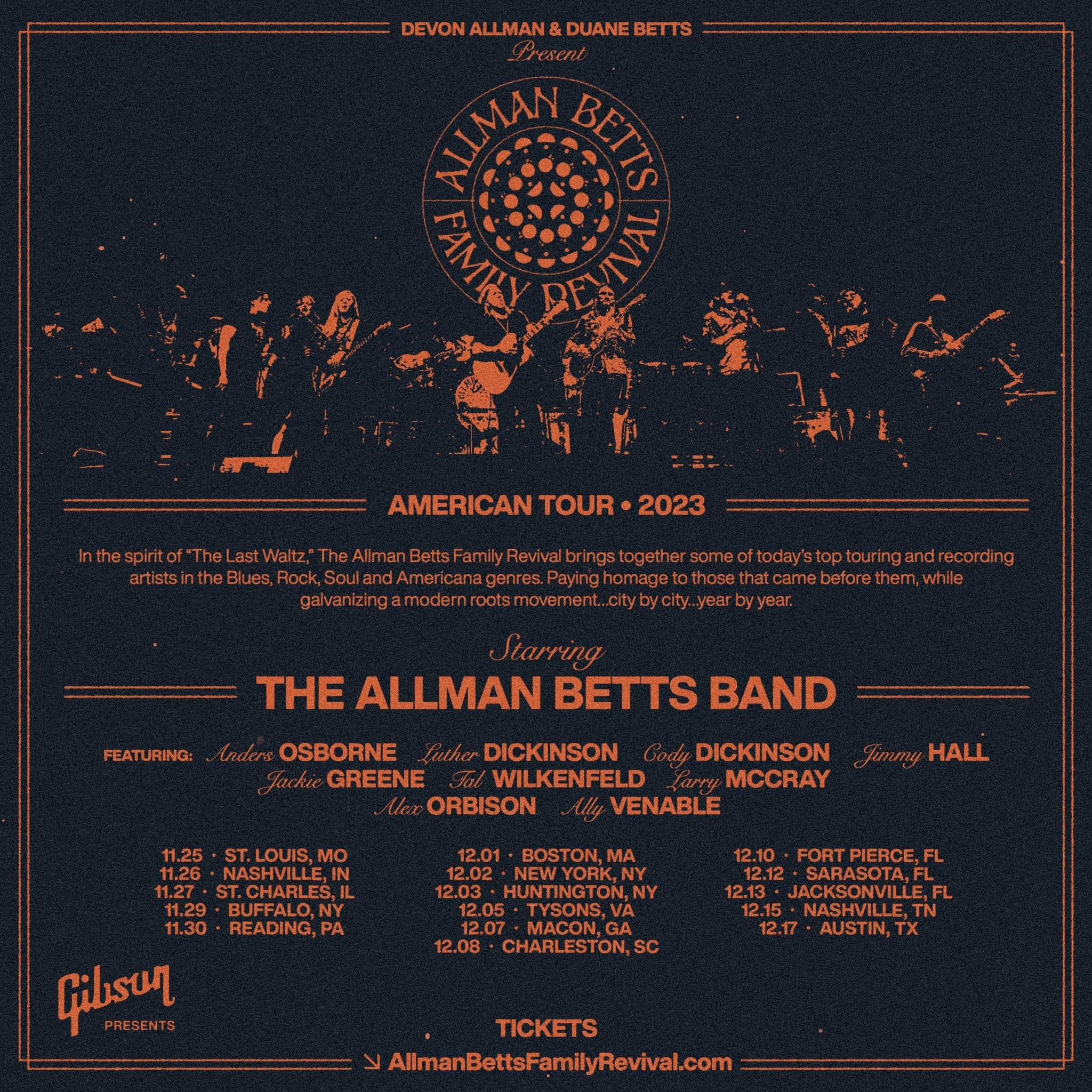 The Allman Betts Family Revival Add Special Guests to Tour