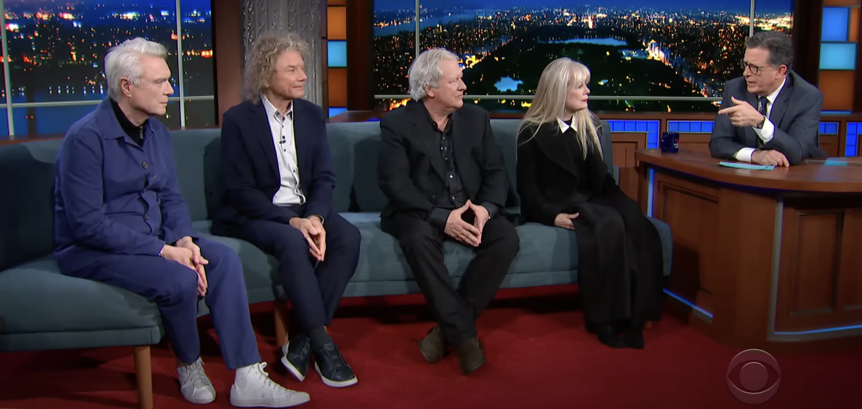 Watch: Talking Heads Join Colbert to Discuss 'Stop Making Sense' and More - Vimarsana News