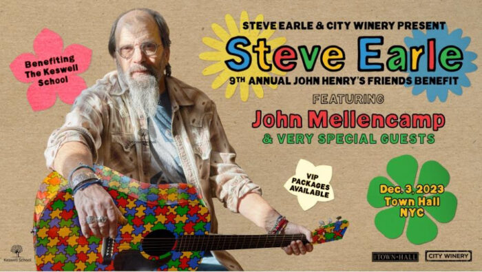 Steve Earle to Host Ninth Annual John Henry’s Friends Benefit Concert