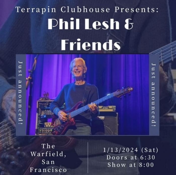 Phil Lesh & Friends Announce January Concert at The Warfield in San Francisco