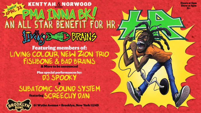 Brooklyn Bowl to Host Benefit for Bad Brains’ HR, with Members of Bad Brains, Fishbone, Living Colour and More