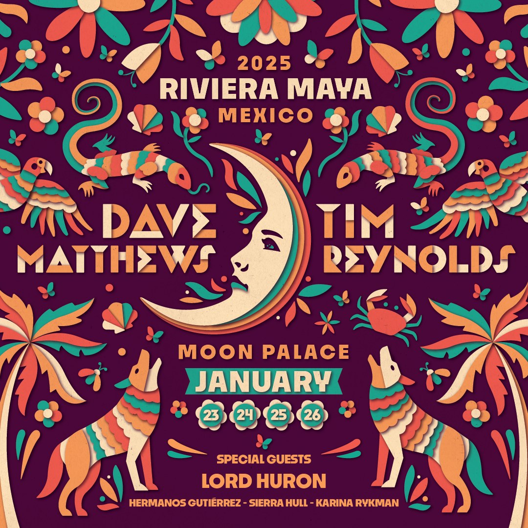 Dave Matthews & Tim Reynolds Announce Eighth Annual Riviera Maya