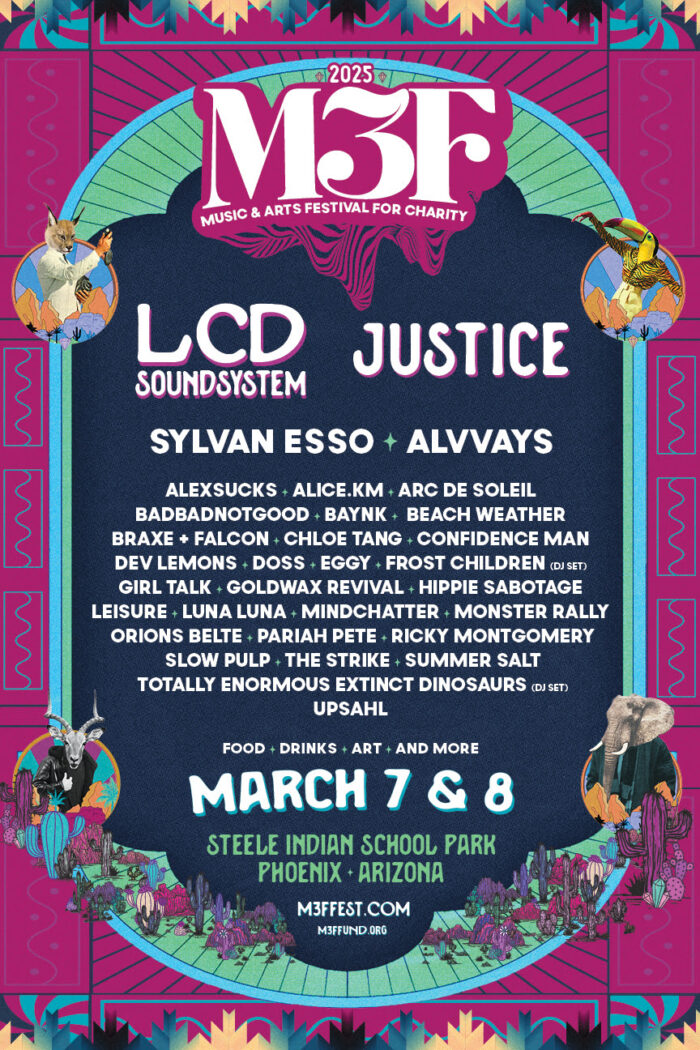 LCD Soundsystem and Justice to Headline Nonprofit M3F Festival, with Sylvan Esso, Alvvays, BadBadNotGood, Eggy and More