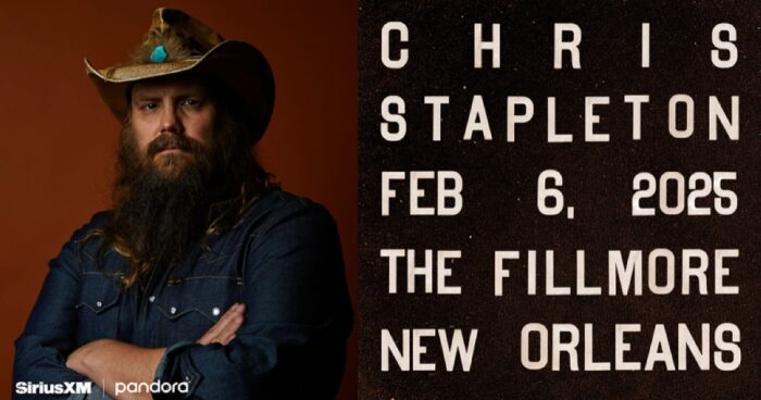 Chris Stapleton to Kick Off Super Bowl Weekend at The Fillmore in New Orleans