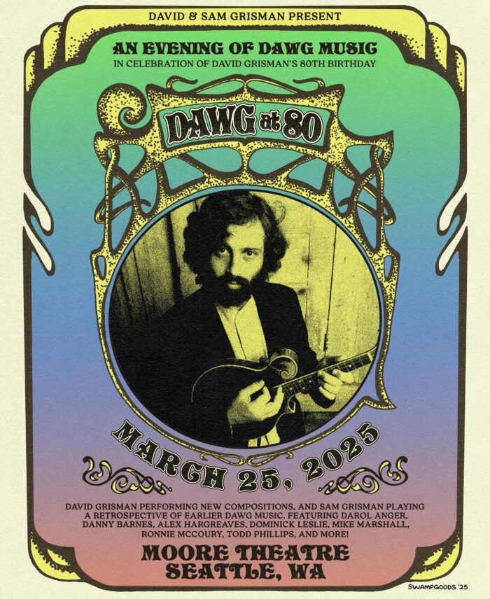 David “Dawg” Grisman to Celebrate 80th Birthday at Moore Theatre in Seattle with Friends, Family and Previous Collaborators