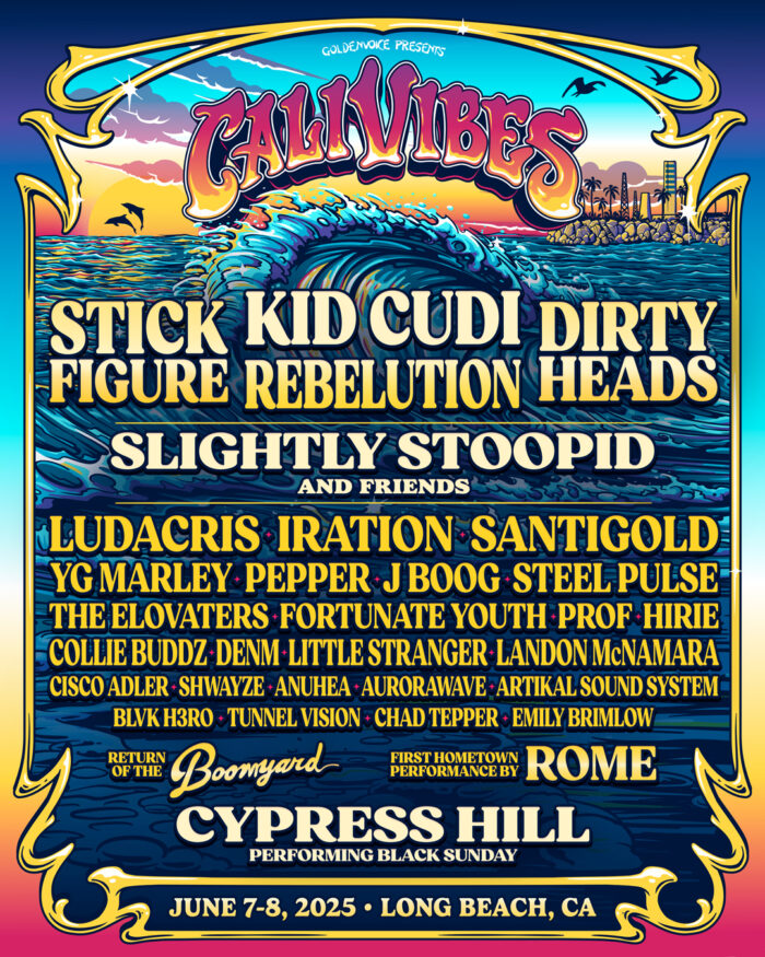 Cali Vibes Music Festival Unveils 2025 Artist Lineup: Slightly Stoopid, Kid Cudi, Stick Figure, Rebelution, Cypress Hill and More