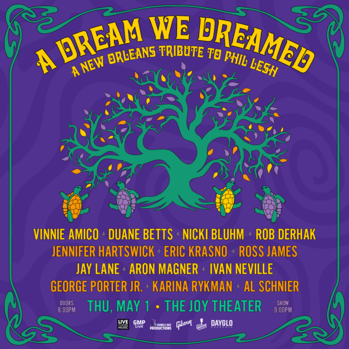 Jam Scene Heavyweights and New Orleans Greats to Participate in A Dream We Dreamed Tribute Concert to Phil Lesh During Jazz Fest