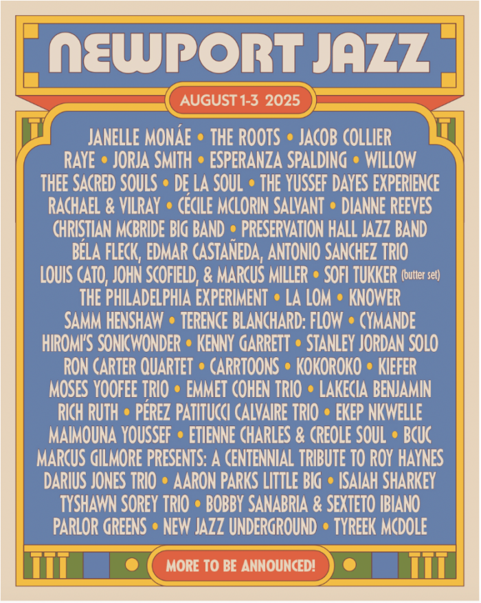 Newport Jazz Festival Shares 2025 Initial Artist Lineup: Janelle Monáe, The Roots, Jacob Collier, esperanza spalding, De La Soul, Cymande and More