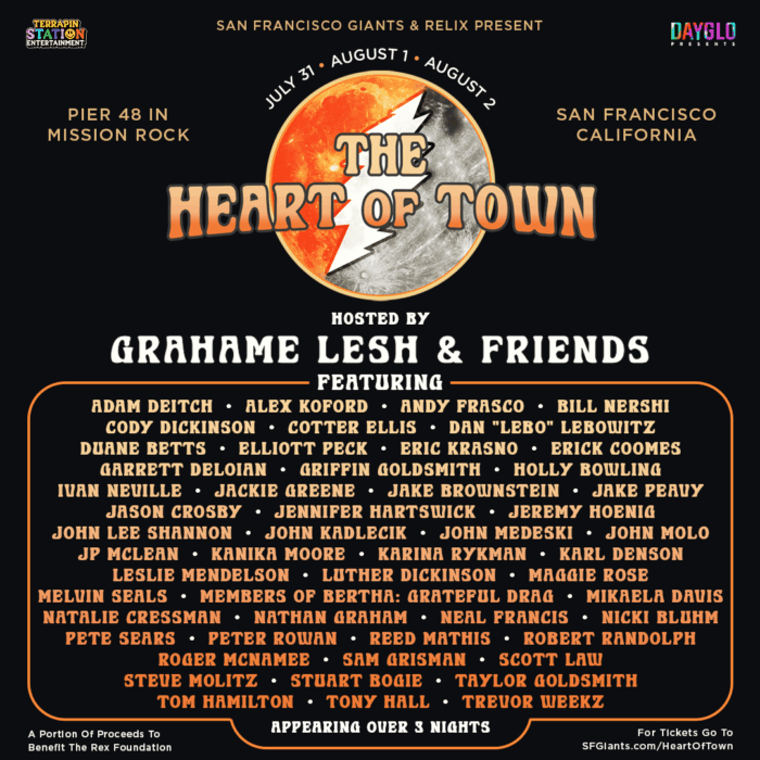 Robert Randolph Joins The Heart of Town All-Star Tribute to the Grateful Dead with Grahame Lesh & Friends