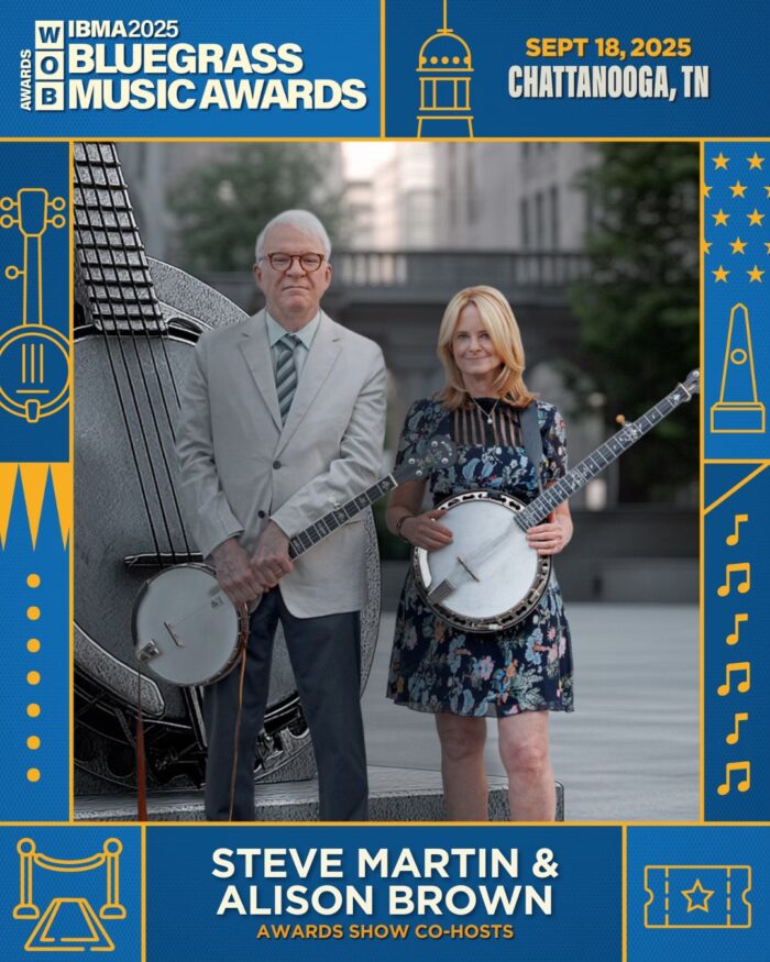 Steve Martin and Alison Brown to Host 2025 IBMA Bluegrass Music Awards