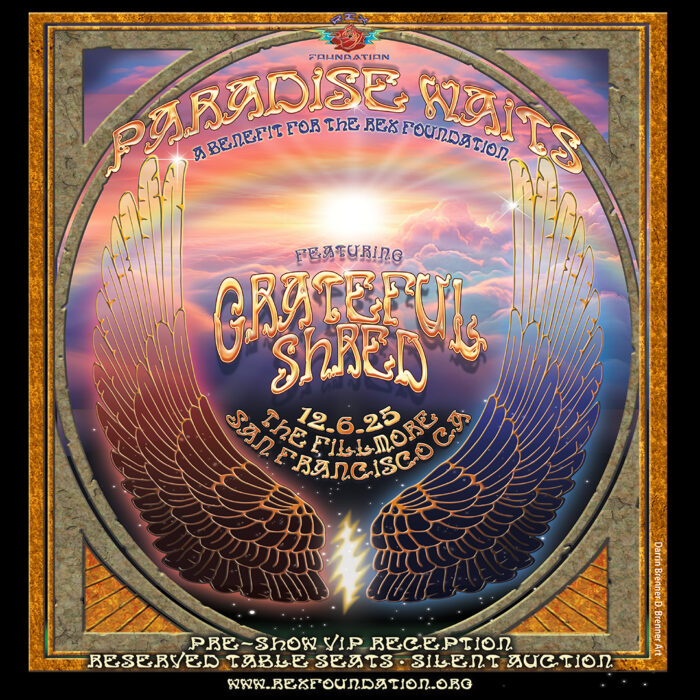 Grateful Shred to Headline Rex Foundation’s Annual Benefit at The Fillmore in San Francisco