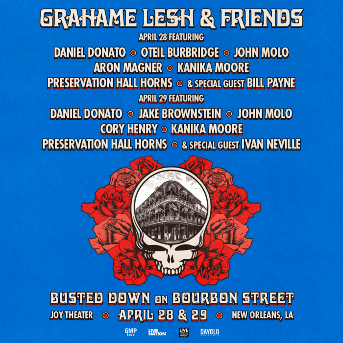 Grahame Lesh & Friends Announce All-Star Shows at New Orleans’ Joy Theater