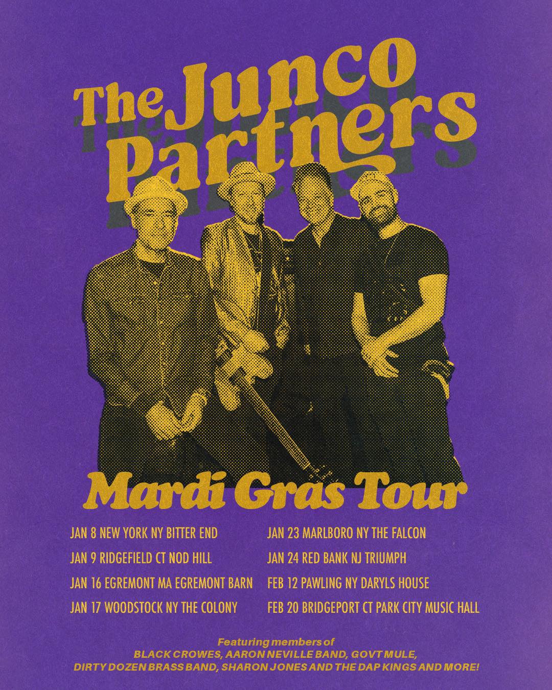 The Junco Partners’ Mardi Gras Tour Begins Tonight in New York City