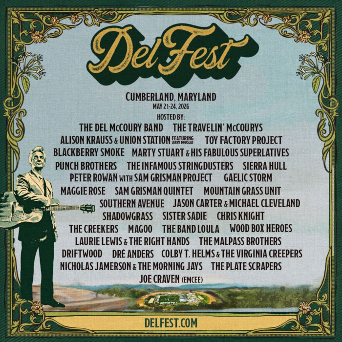 DelFest Shares Full 2026 Artist Lineup: Del McCoury Band, Alison Krauss & Union Station, Toy Factory Project, Blackberry Smoke, The Infamous Stringdusters and More