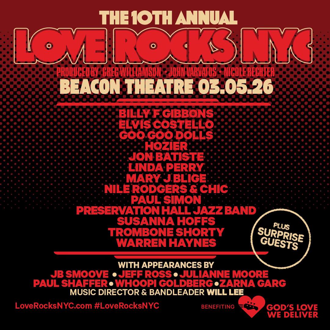 God's Love We Deliver Announces Initial 2026 Love Rocks NYC
