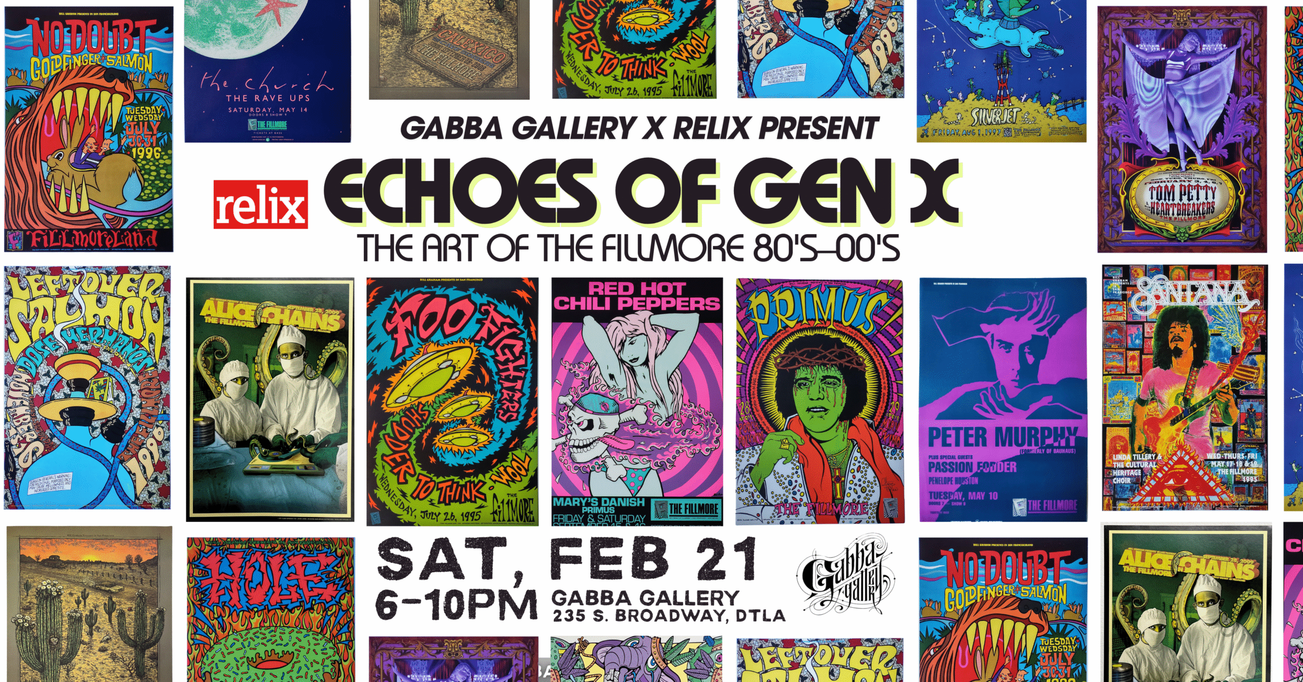 Unprecedented Exhibition ‘Echoes of Gen X: The Art of the Fillmore (1980s–2000s)’ Will Open at LA’s Gabba Gallery on February 21