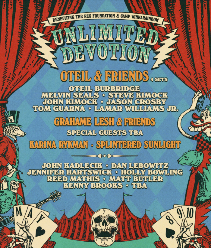 Unlimited Devotion: A Three-Night Celebration of the Grateful Dead to Feature Oteil Burbridge, Grahame Lesh & Friends, a Tribute to Bob Weir and More