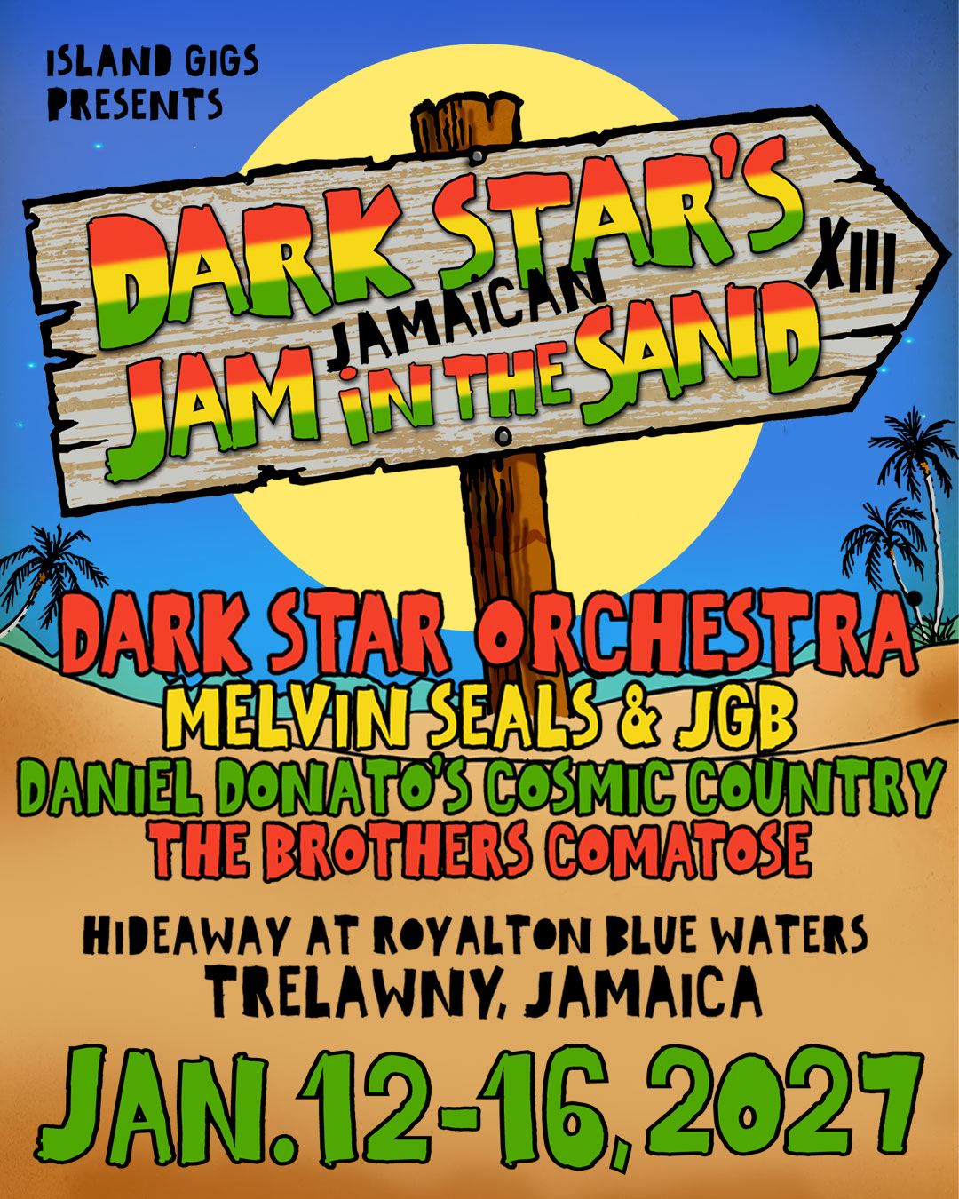 Dark Star Orchestra Announce Jam in the Sand Return for 2027 with Melvin Seals & JGB, Daniel Donato’s Cosmic Country and More