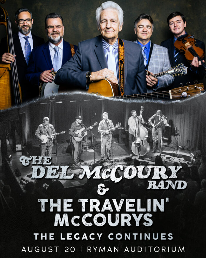 The Del McCoury Band and The Travelin’ McCourys Announce The Legacy Continues at The Ryman