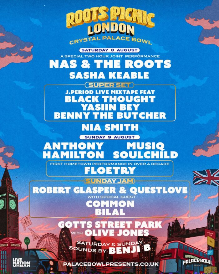 The Roots Announce Inaugural Roots Picnic London with Nas, Robert Glasper, Musiq Soulchild, Bilal and More