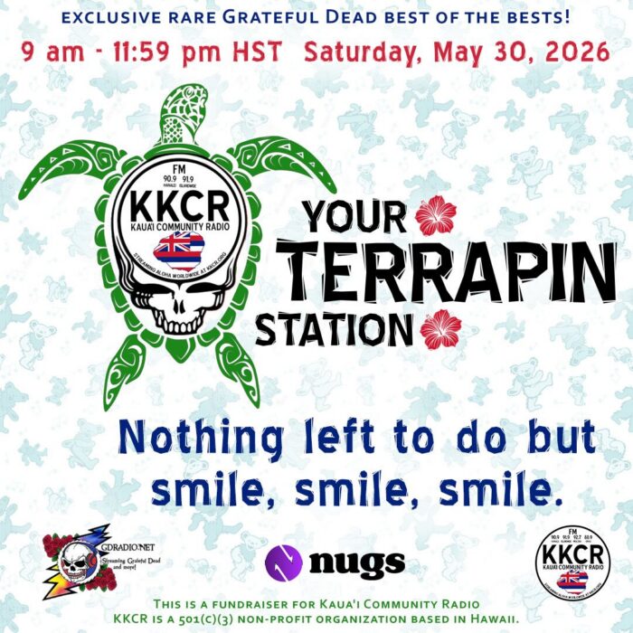 Grateful Dead Marathon Returns to Kauai Community Radio on Saturday, Auction Now Underway