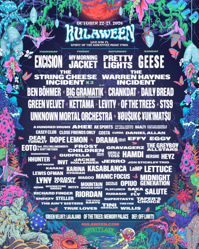 KETTAMA, The Warren Haynes Incident, Frost Children Join Hulaween Lineup