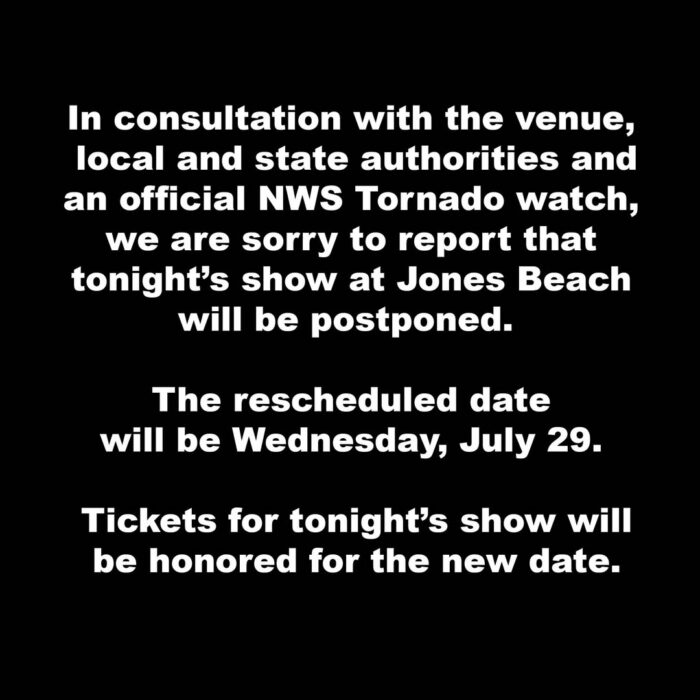 Dave Matthews Band Postpone Jones Beach Show
