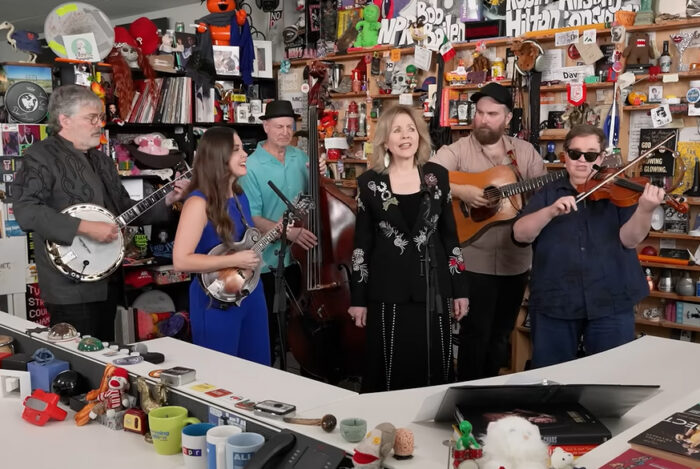 Watch Renée Fleming, Béla Fleck, Sierra Hull, Michael Cleveland, Mark Schatz and Jake Stargel Perform an NPR Music Tiny Desk Set