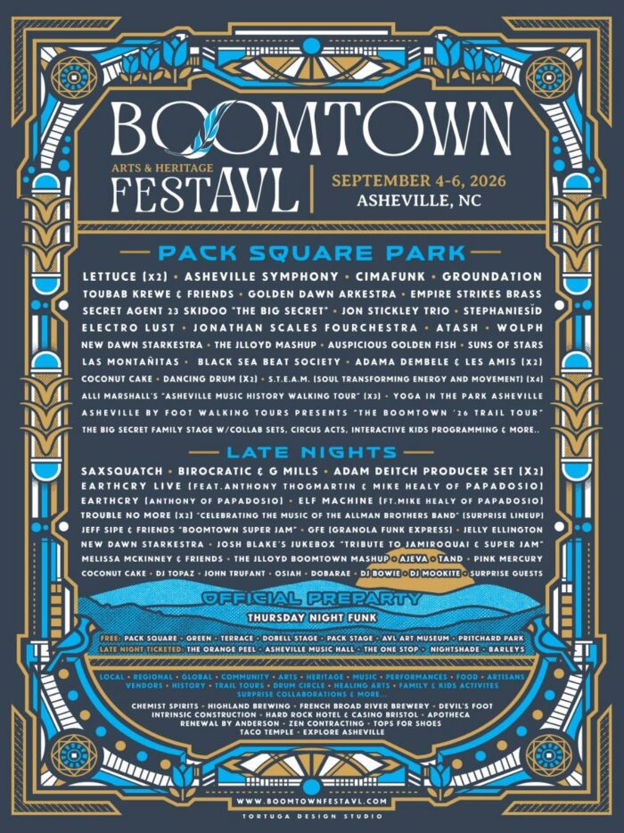 Asheville’s Free Boomtown Arts & Heritage FestAVL to Feature Lettuce, Cimafunk, Toubab Krewe, GROUNDATION and Many More