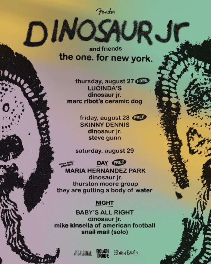 Dinosaur Jr. Confirm Three Free NYC Shows