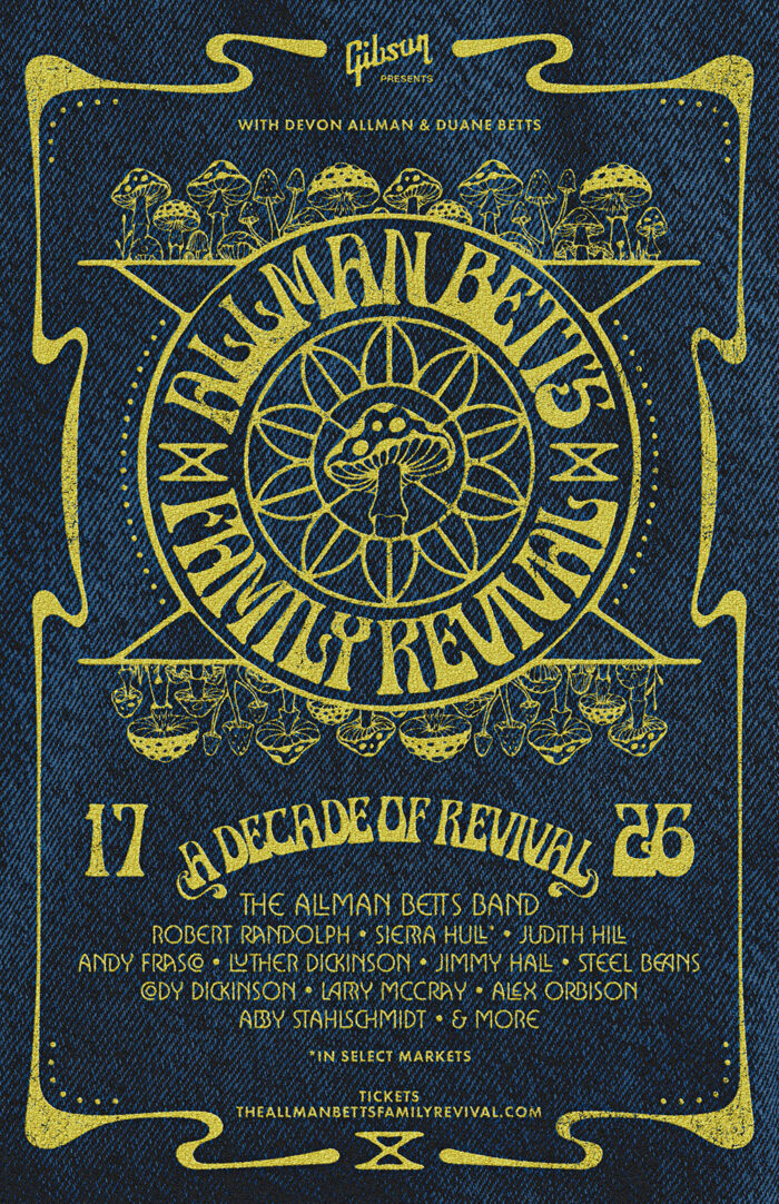 The Allman Betts Family Revival Tour Returns for Year 10 with Special Guests Robert Randolph, Luther Dickinson, Sierra Hull, Judith Hill, Andy Frasco and More