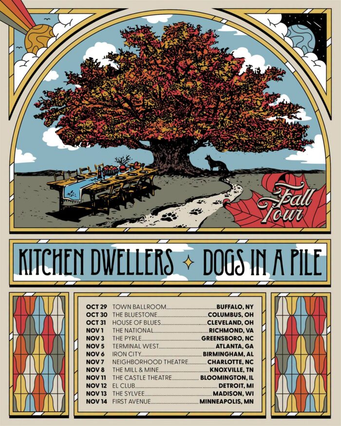 Kitchen Dwellers and Dogs In A Pile Will Tour Together This Fall