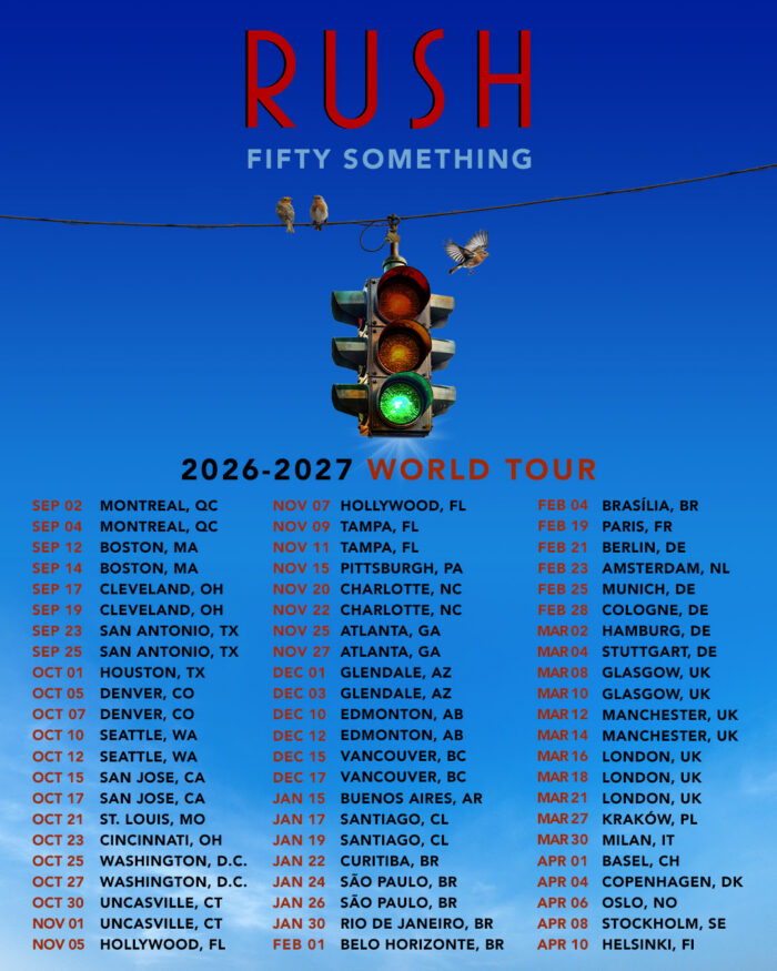 Rush Add Additional Dates to Fifty Something Tour
