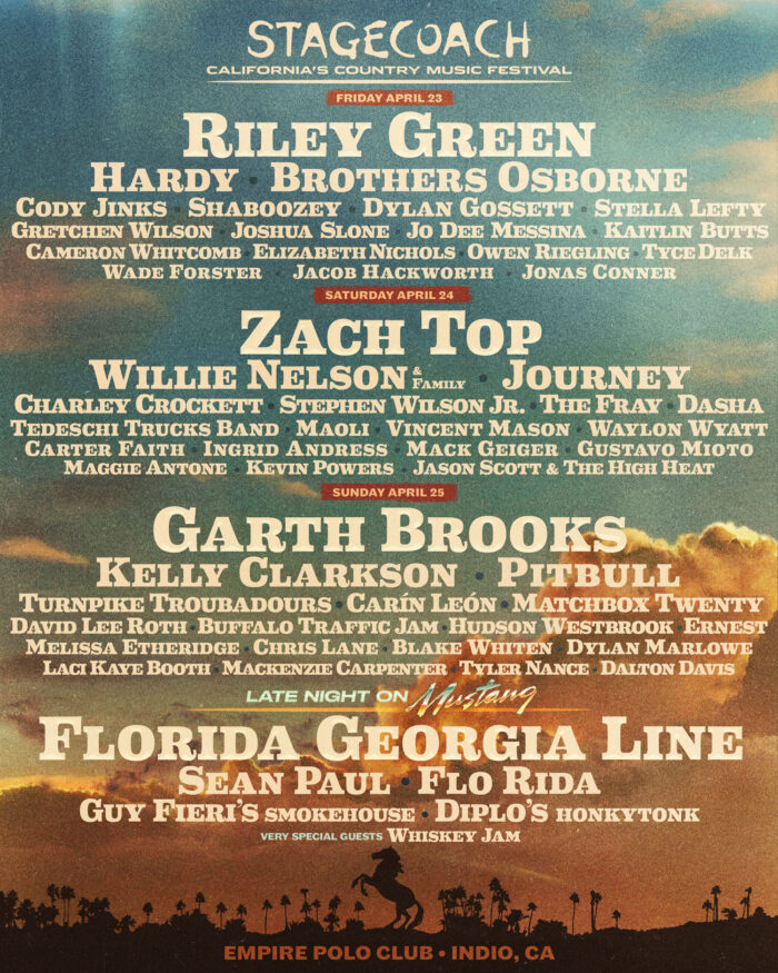 Riley Green, Zach Top, Garth Brooks, Tedeschi Trucks Band, Willie Nelson, Brothers Osborne and More Set for Stagecoach  