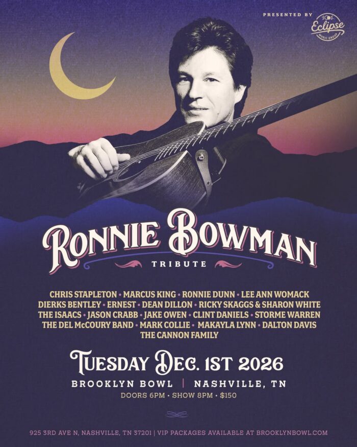 Chris Stapleton, Marcus King, The Del McCoury Band, Lee Ann Womack, Dierks Bentley and More to Honor Ronnie Dunn at Brooklyn Bowl Nashville