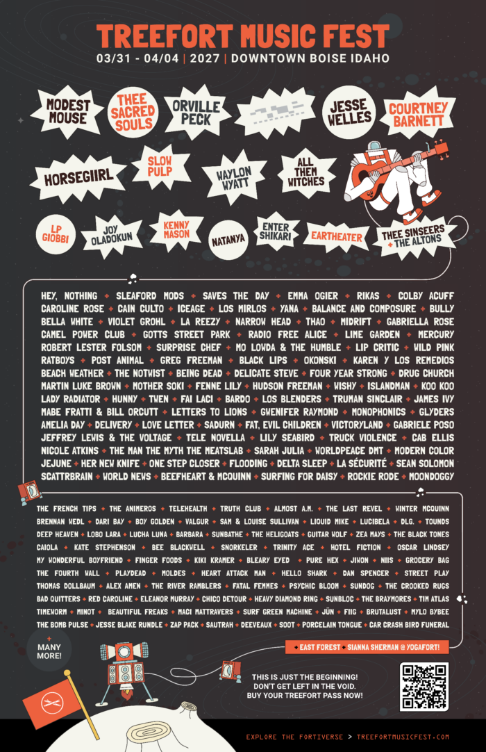 Modest Mouse, Thee Sacred Souls, Orville Peck, Jesse Welles, Courtney Barnett and More Confirmed for Treefort Music Fest