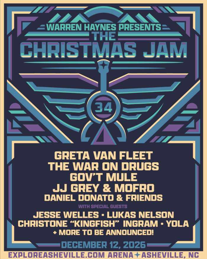 Greta Van Fleet, The War On Drugs, Gov’t Mule, JJ Grey & Mofro, Jesse Welles, Lukas Nelson and More Confirmed for Warren Haynes Presents: Christmas Jam
