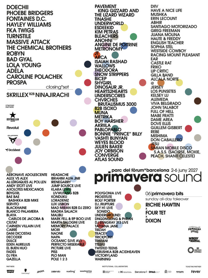 Doechii, Phoebe Bridgers, Fontaines D.C., Massive Attack, King Gizzard & The Lizard Wizard, Pavement, Bleachers and More Set For Primavera Sound Barcelona